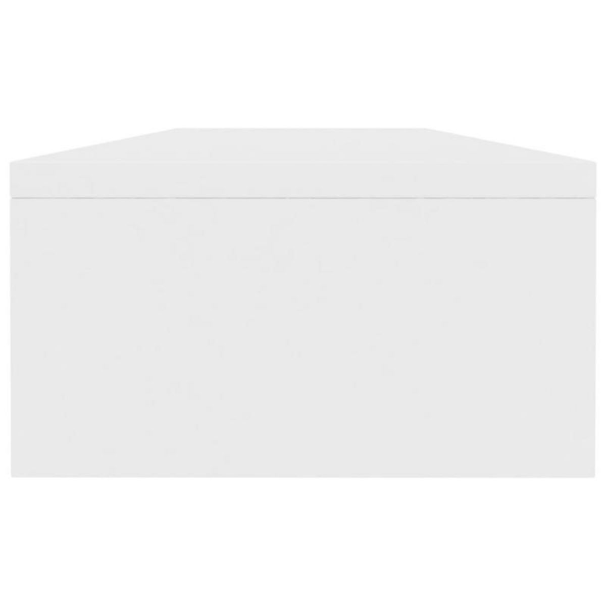 VIDAXL Support de moniteur Blanc 100 x 24 x 13 cm Bois d ingénierie