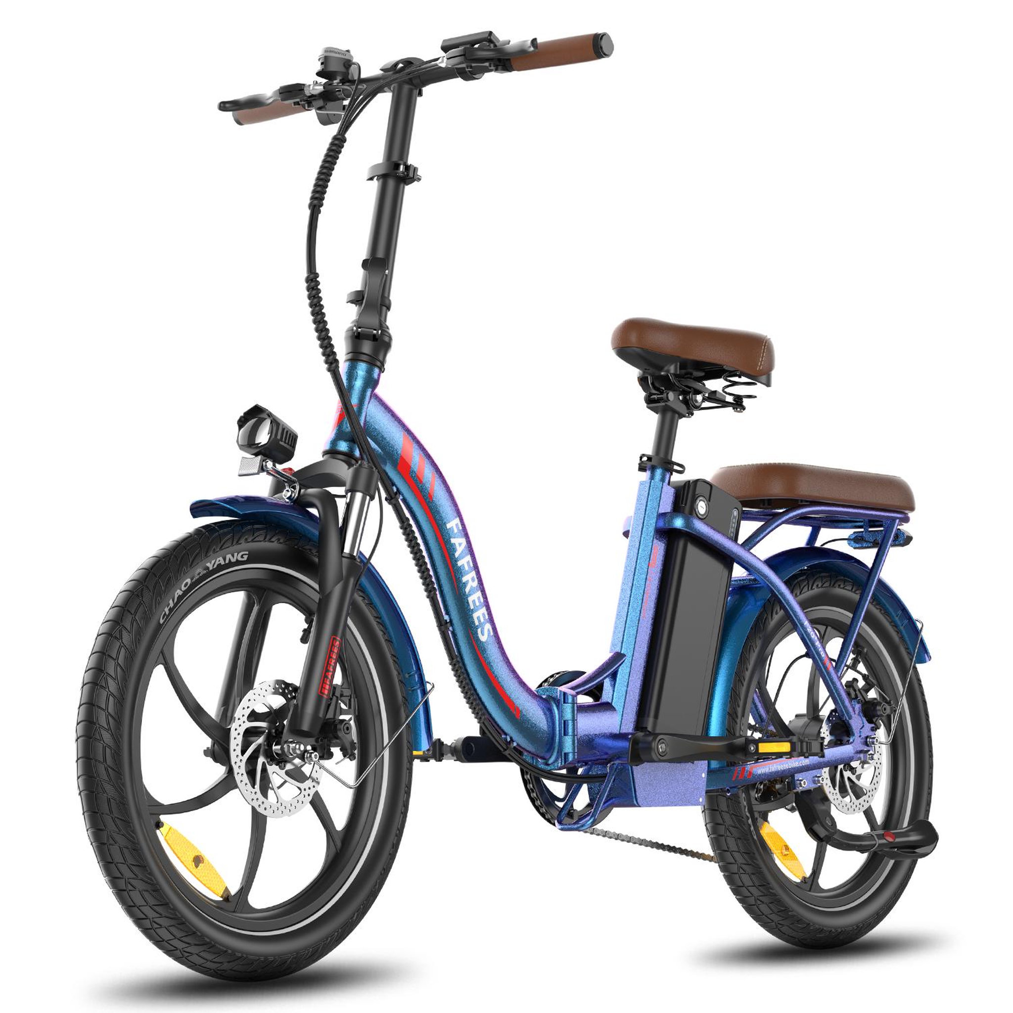 Voir la diapositive 3 : FAFREES Vélo électrique pliable de ville fafrees f20+ pro