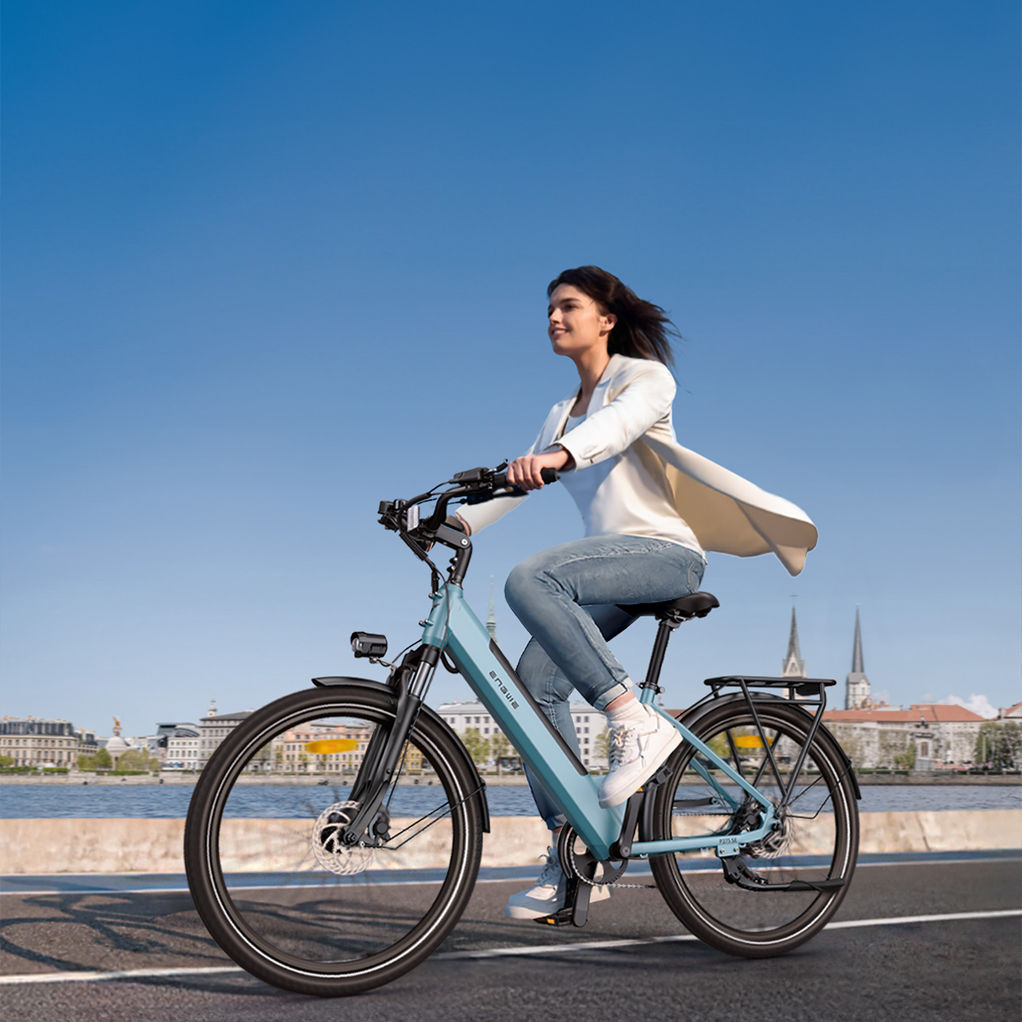 Voir la diapositive 6 : ENGWE Vélo électrique urbain P275 SE, moteur 250 W