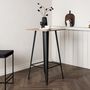 Voir la diapositive 4 : Paris Prix Table de Bar  Tempe  105cm Noyer