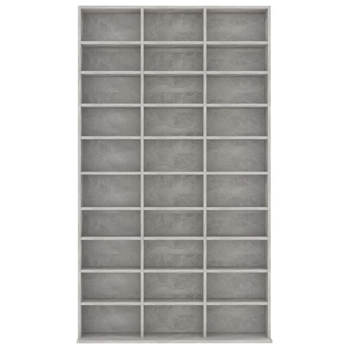 VIDAXL Armoire a CD Gris beton 102x16x177,5 cm Bois d'ingenierie
