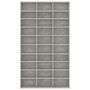 Voir la diapositive 4 : VIDAXL Armoire a CD Gris beton 102x16x177,5 cm Bois d'ingenierie