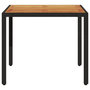 Voir la diapositive 5 : VIDAXL Table de jardin et dessus en bois d'acacia noir resine tressee