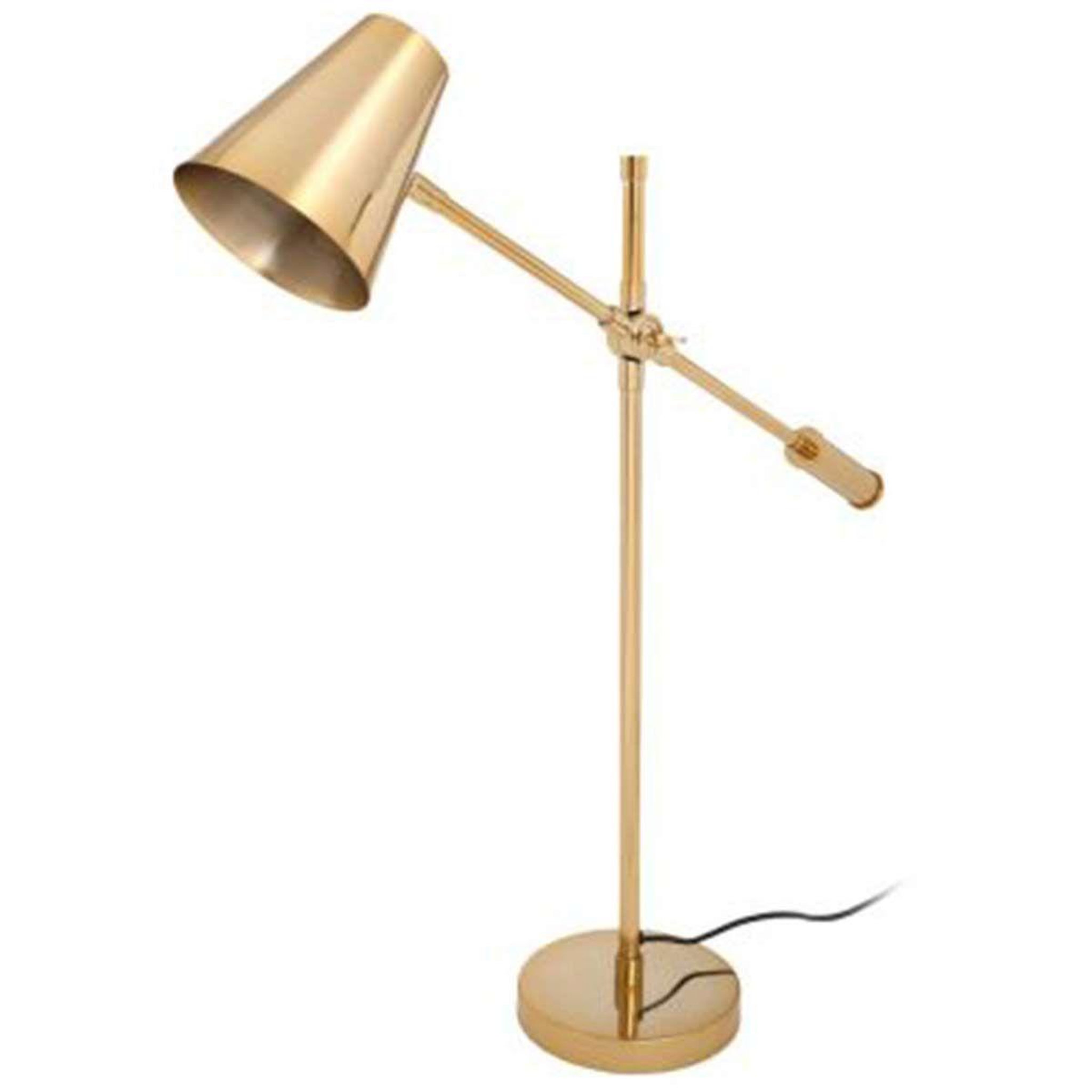 Paris Prix Lampe à poser industriel  celeste  74cm or