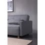 Voir la diapositive 6 : CONCEPT USINE Canapé scandinave convertible 3 places en tissu gris COPENHAGUE