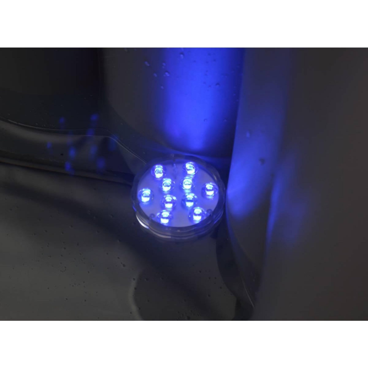 Habitat et Jardin Spa gonflable avec cercle flottant LED  Nice  - 6 places - Gris/Noir