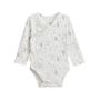 Voir la diapositive 5 : Petit Béguin Lot de 2 bodies bébé manches longues ouverture croisée Rêverie