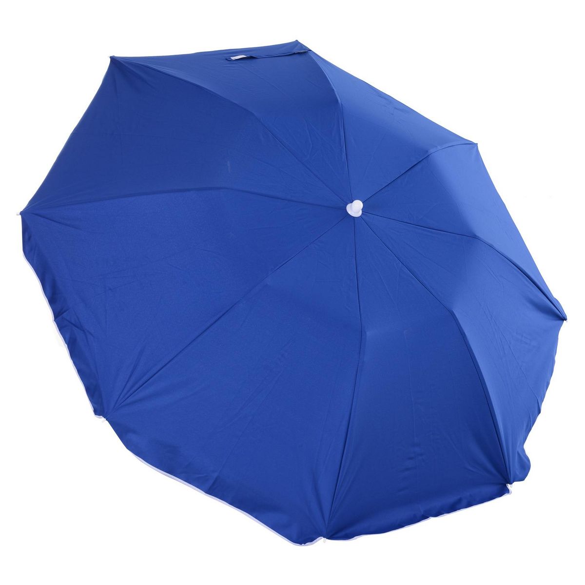 OUTSUNNY Parasol inclinable octogonal de plage Ø 150 cm tissu polyester haute densité anti-UV mât démontable sac de transport inclus bleu