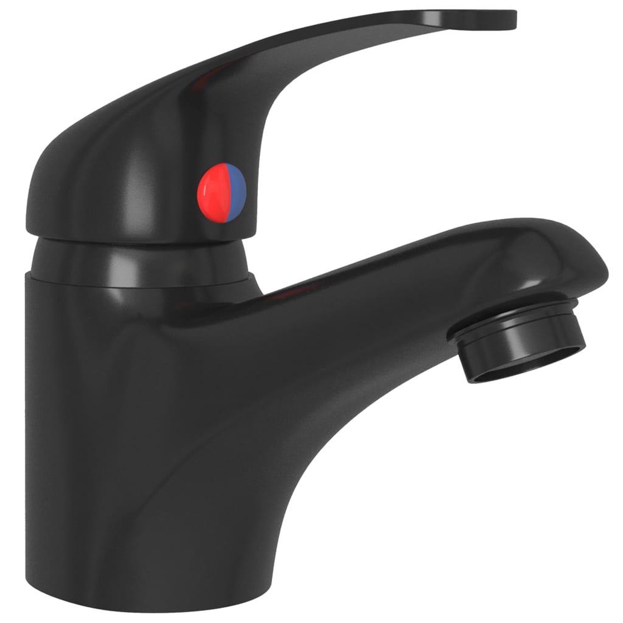 Voir la diapositive 3 : VIDAXL Mitigeur de lavabo noir 13x10 cm