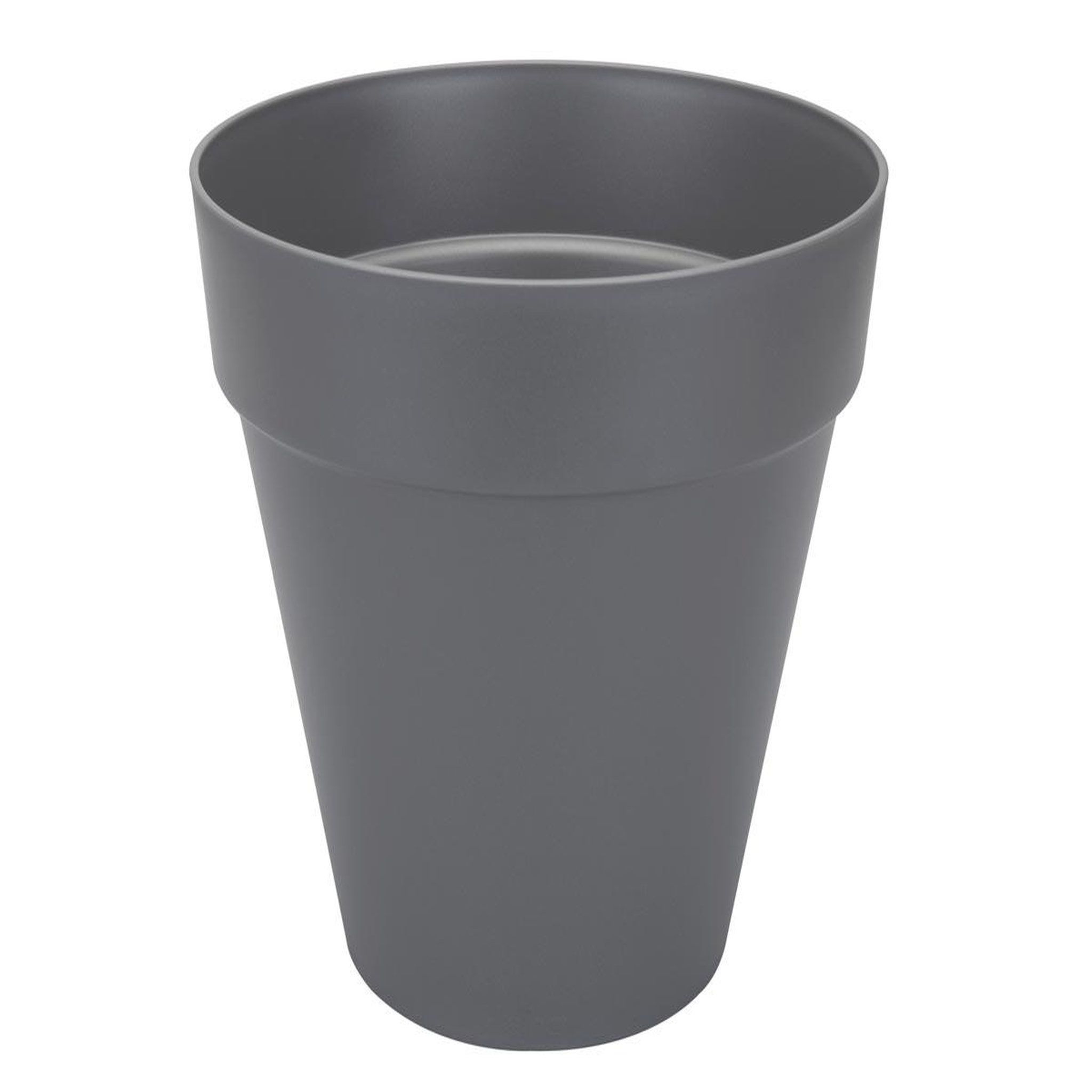 ELHO Pot de fleurs rond Loft Urban avec roues Ø 40 x H.35 cm - Anthracite