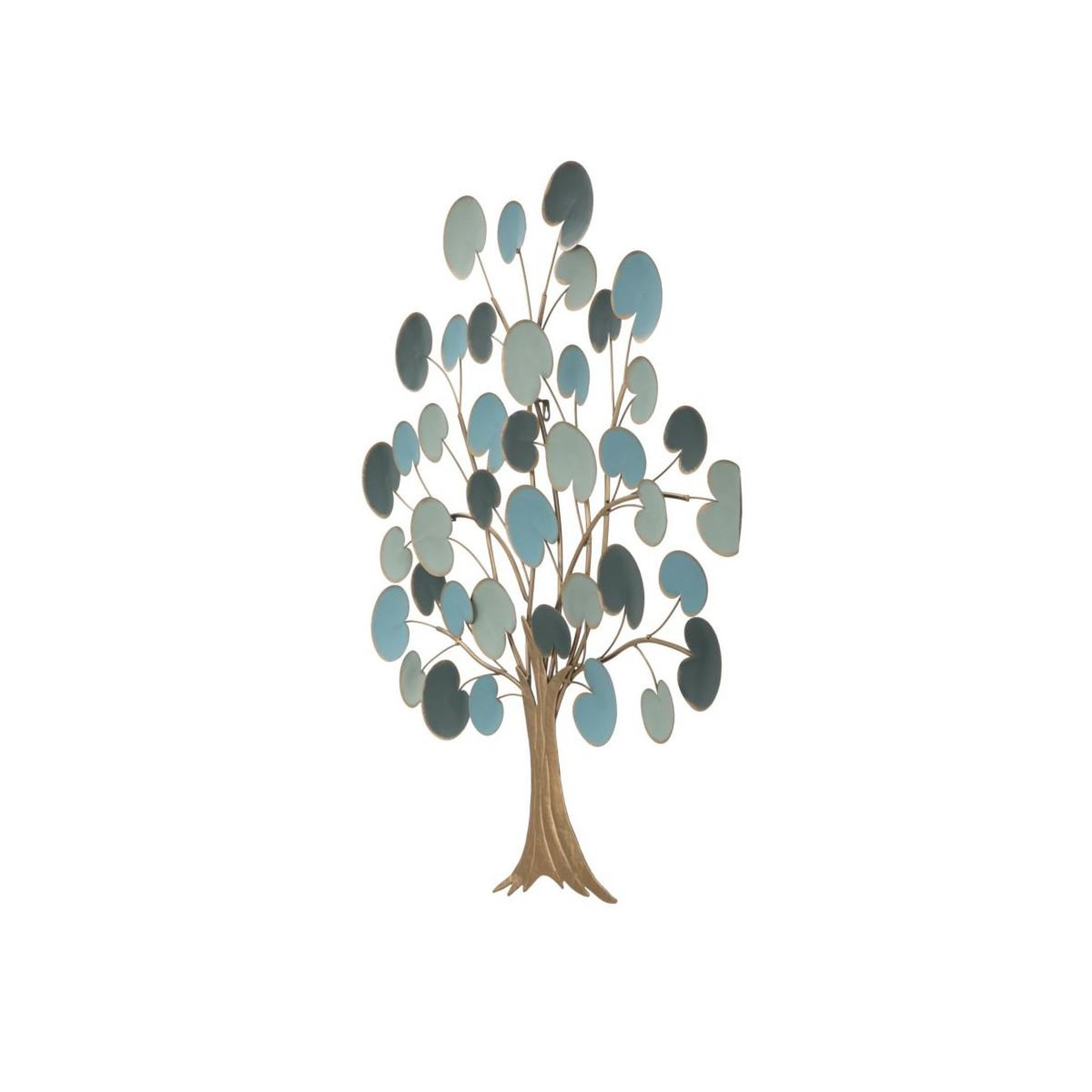 Voir la diapositive 3 : Paris Prix Décoration murale en métal  pommier  90cm bleu