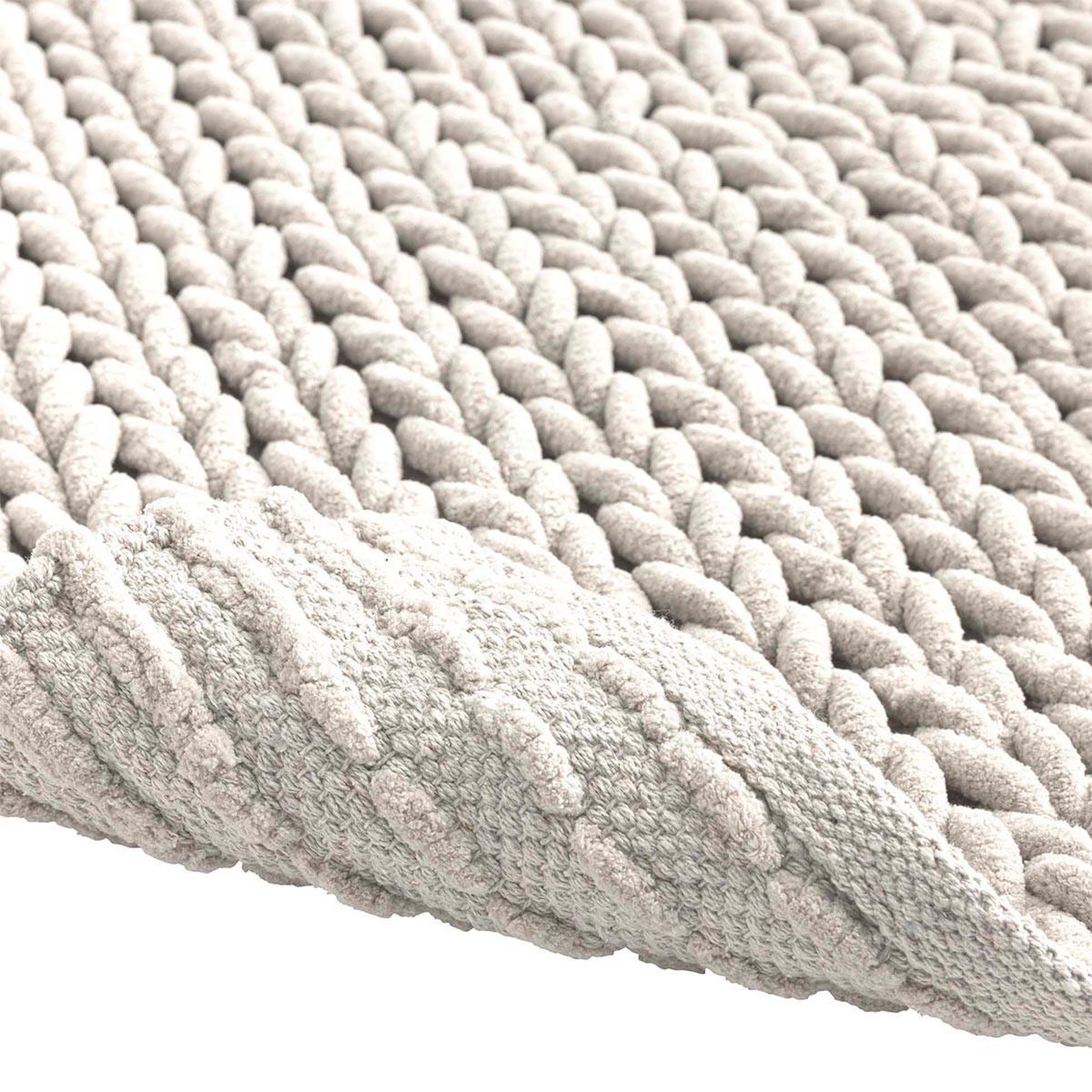 Voir la diapositive 4 : Douceur d'Intérieur Tapis de bain en chenille  ariel  50x80cm naturel