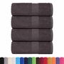 Voir la diapositive 2 : VIDAXL Serviettes de visage 4 pcs anthracite 30x30 cm 100% coton