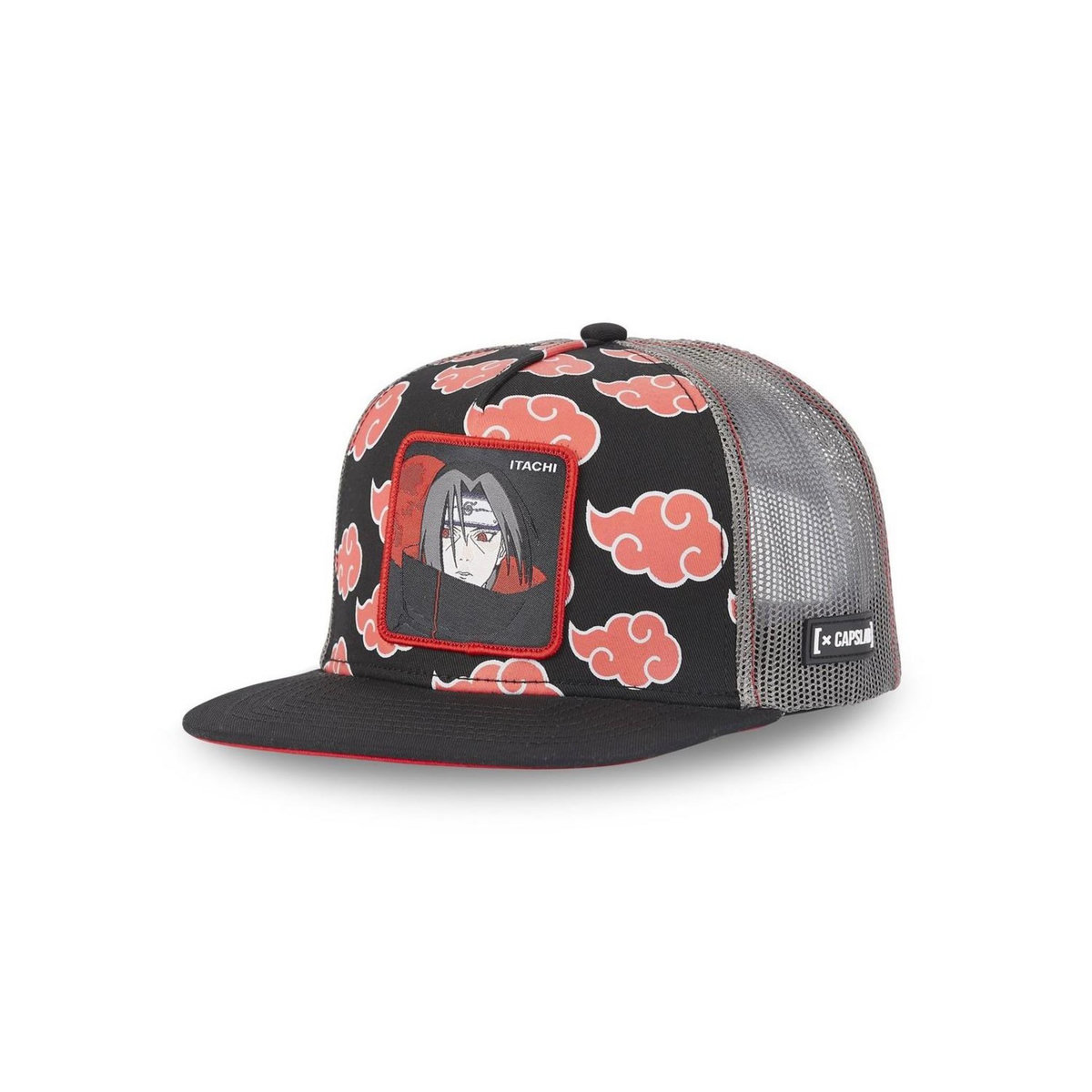 CAPSLAB Casquette snapback  visière plate avec filet Naruto Classic Itachi