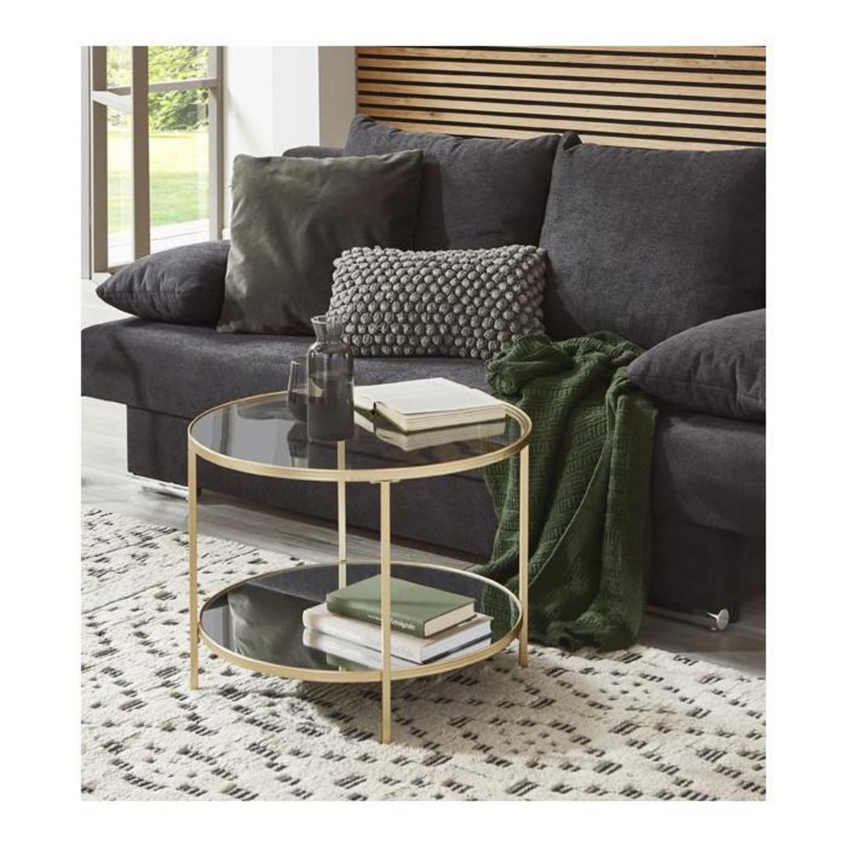 Paris Prix Table d'Appoint Design  Timana  60cm Or