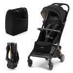 KINDERKRAFT Poussette compacte et facile à plier pour voyages et déplacements. Coloris disponibles : Beige, Noir, Gris