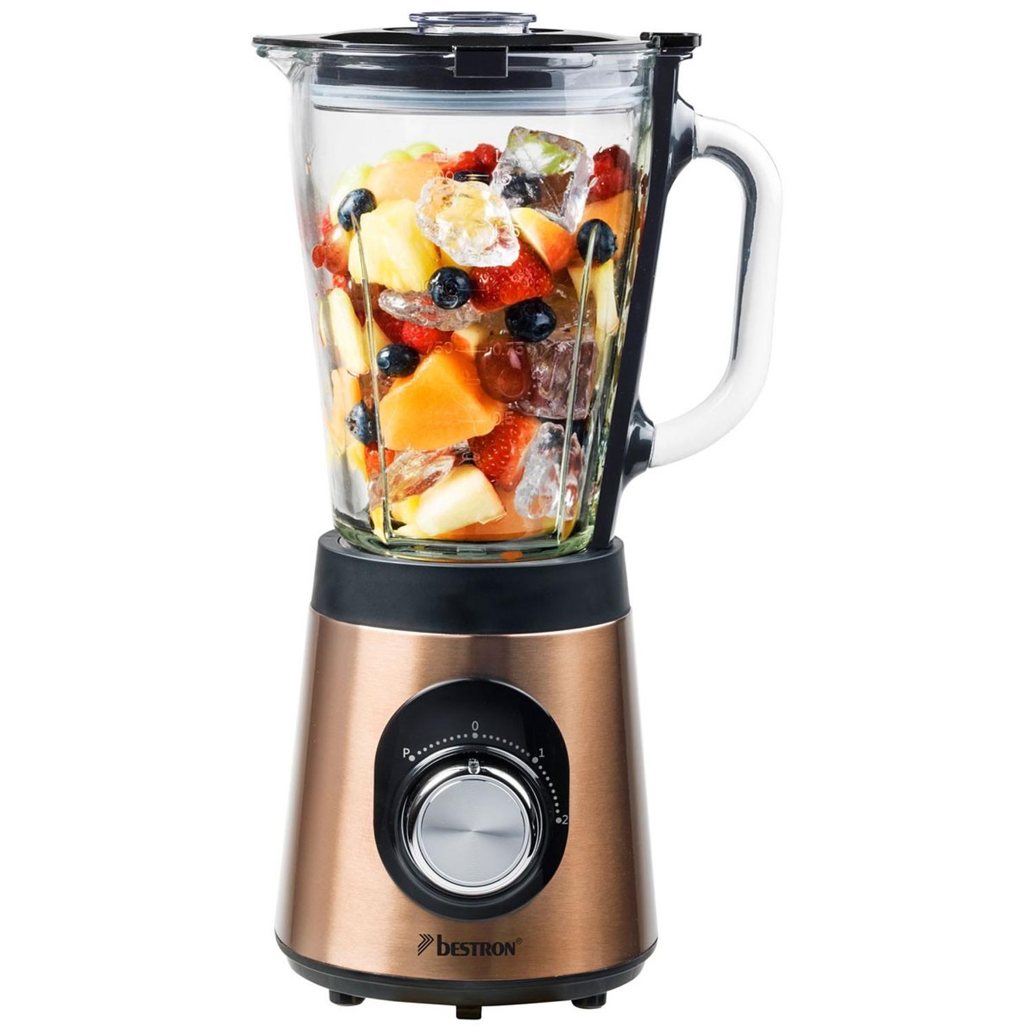 Voir la diapositive 2 : Bestron Blender 1.5l 500w cuivre - abl500co