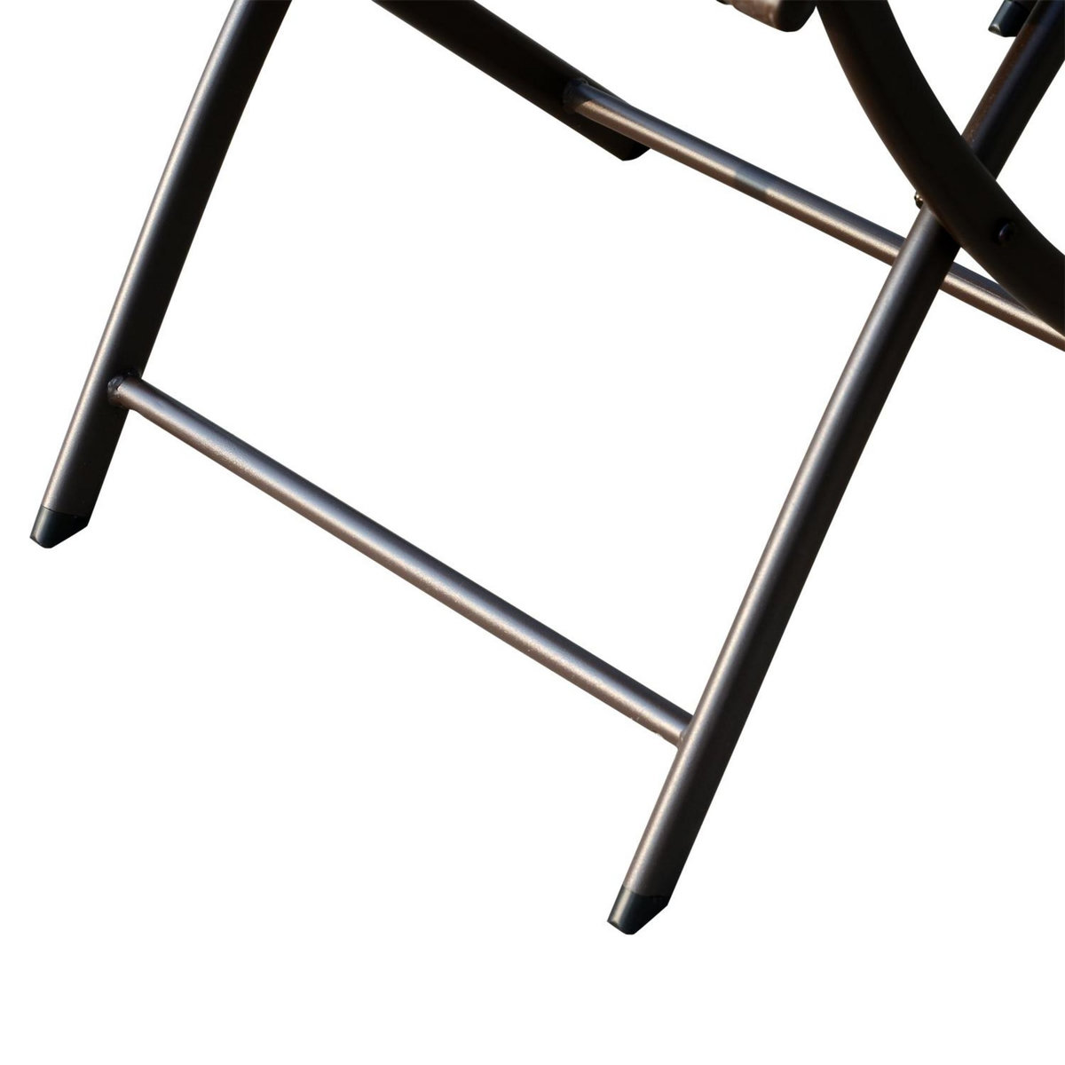 OUTSUNNY Ensemble salon de jardin 6 personnes grande table rectangulaire pliable + 6 chaises pliantes métal résine tressée PS chocolat