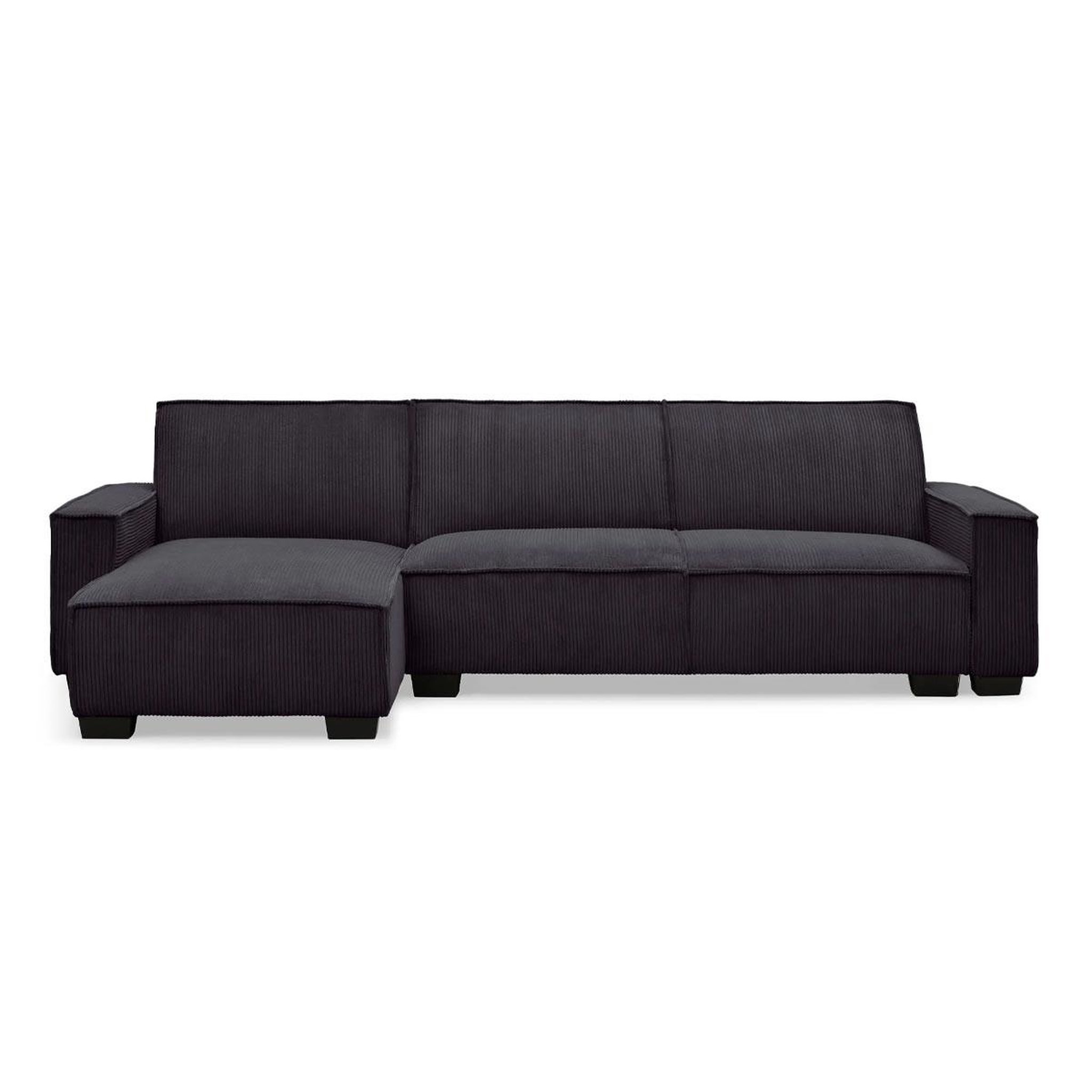 Voir la diapositive 1 : Paris Prix Canapé d'angle réversible convertible  hester  293cm noir