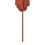 Voir la diapositive 4 : VIDAXL Parasol d'exterieur avec mat en bois 270 cm Terre cuite