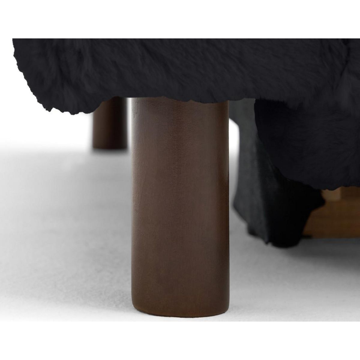 LISA DESIGN Jake - canapé d'angle droit 4 places convertible avec coffre en fausse fourrure