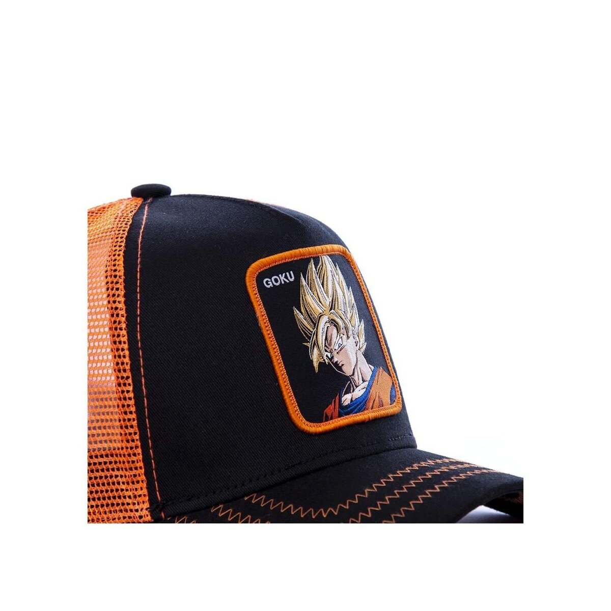 CAPSLAB Casquette Dragon Ball Z Goku Saiyan Noir et Orange