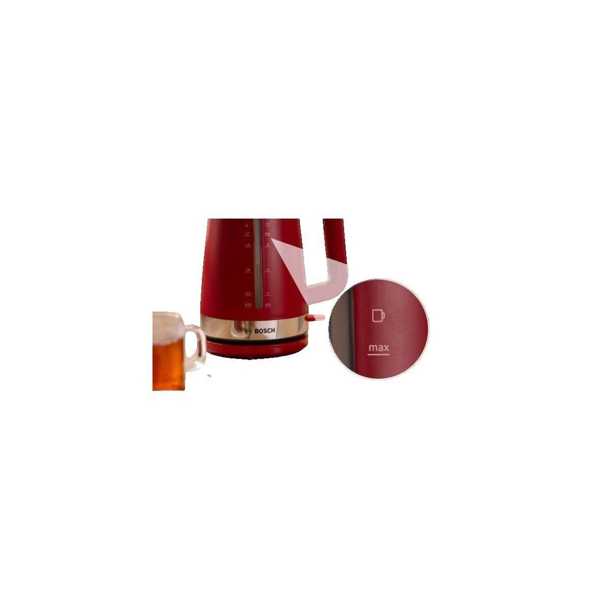 BOSCH Bouilloire Bosch MyMoment 1.7 l Rouge