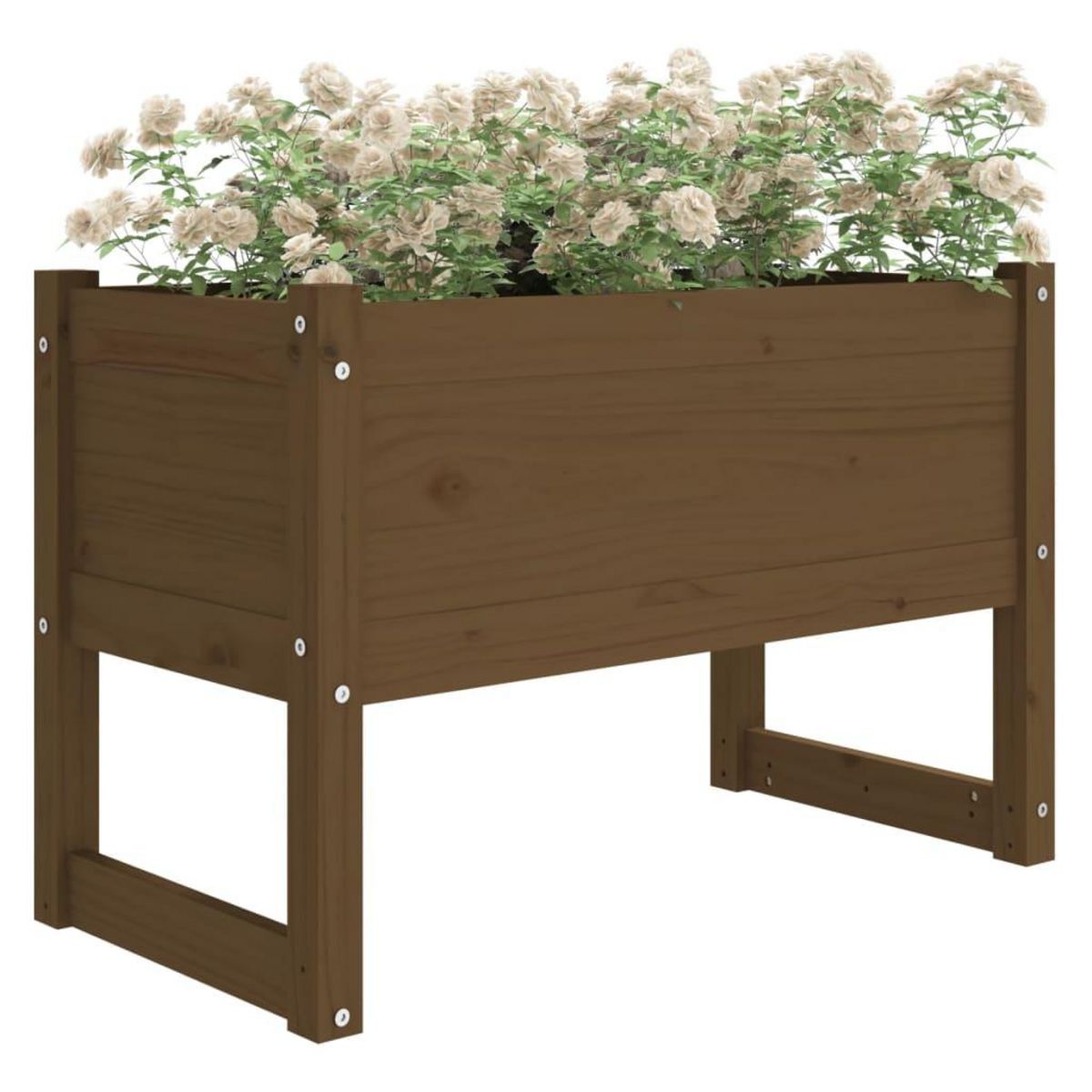 VIDAXL Jardiniere Marron miel 78x40x52 cm Bois massif de pin