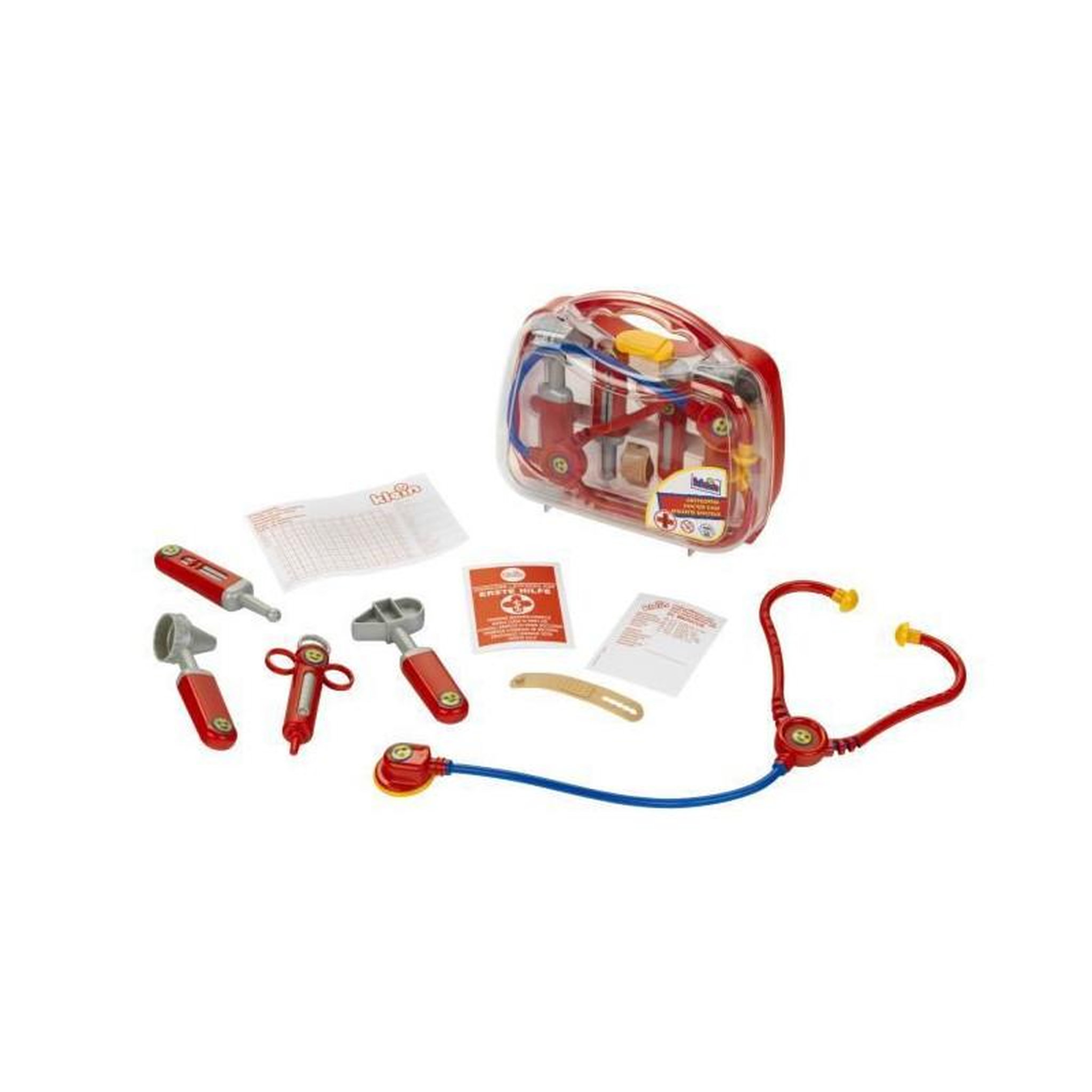 Klein Klein - 4266 - Mallette de docteur transparente avec accessoires, pm