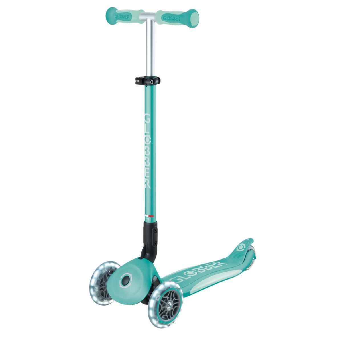 Globber Go Deluxe Flash - Lights Menthe Foncée / Pastel Menthe