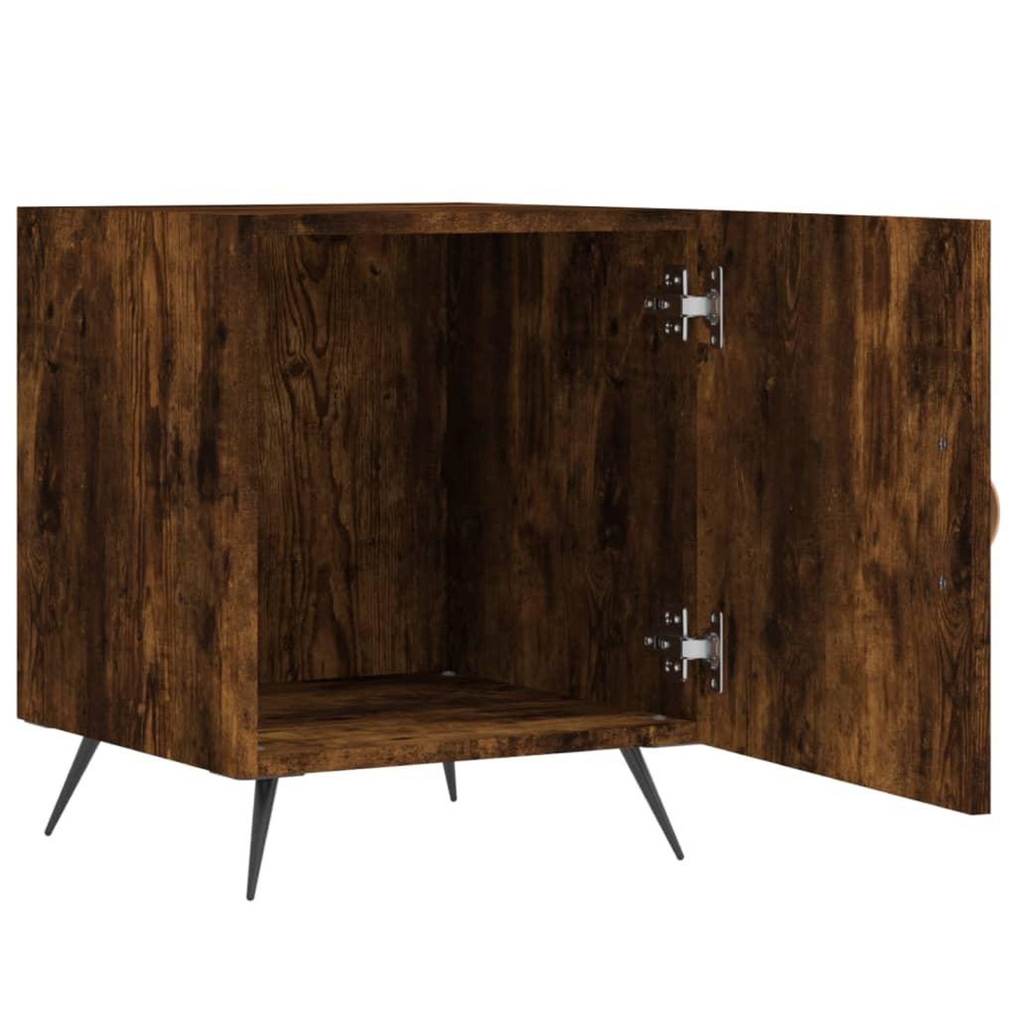 Voir la diapositive 5 : VIDAXL Tables de chevet 2 pcs chene fume 40x40x50 cm bois d'ingenierie