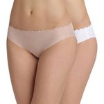 DIM x2 Culottes /Nude Femme Dim DIM0A6M. Coloris disponibles : Blanc