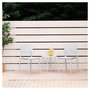 Voir la diapositive 2 : HomeStyle4U Chaise de jardin Lot 4 chaises gris