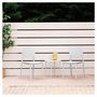 Voir la diapositive 2 : HomeStyle4U Chaise de jardin Lot 4 chaises gris