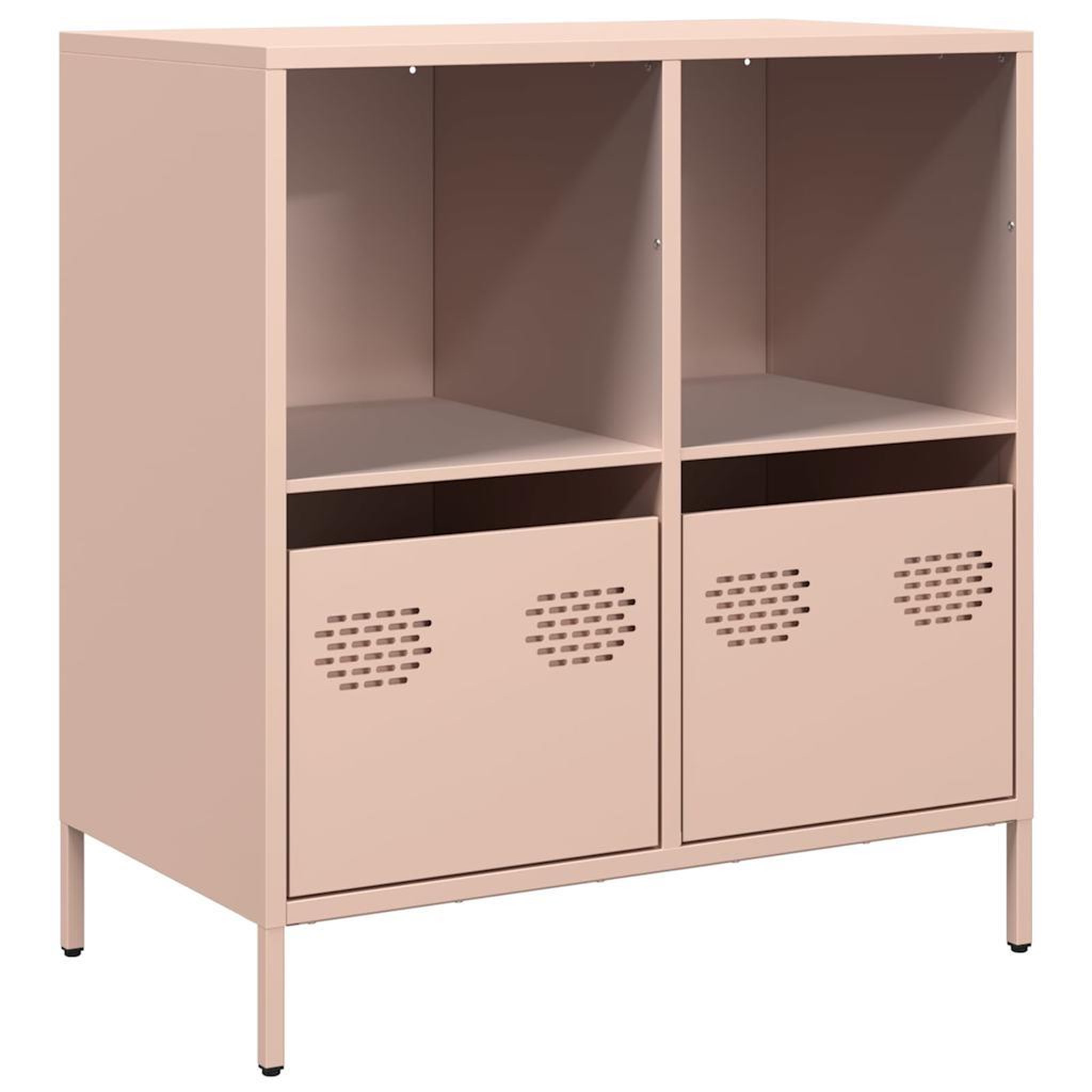 Voir la diapositive 2 : VIDAXL Buffet rose 68x39x73,5 cm acier lamine a froid