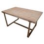 Voir la diapositive 4 : Paris Prix Table à Manger Effet Bois  Ankara  150cm Naturel