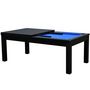 Voir la diapositive 2 : Rendez vous déco Table de billard convertible noire tapis bleu - Eddie