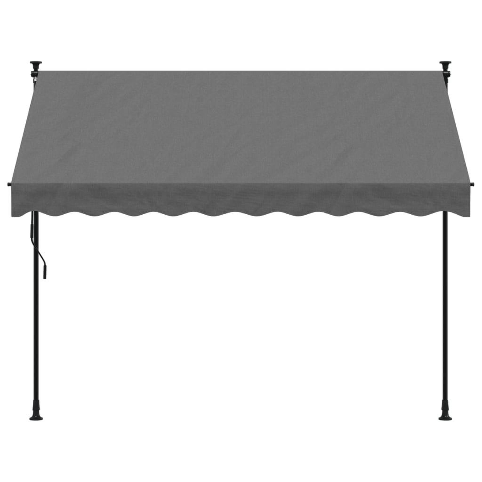 Voir la diapositive 3 : VIDAXL Auvent retractable anthracite 250x150 m tissu et acier