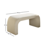 Voir la diapositive 3 : CONCEPT USINE Banc bouclettes blanc JOHNSON