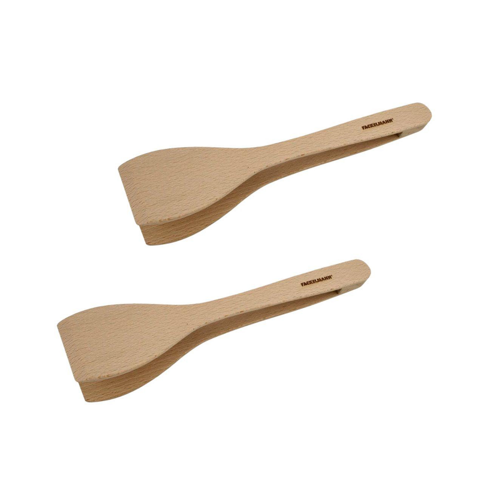 Fackelmann Set de 2 ustensiles de cuisine pince de cuisine fackelmann nature