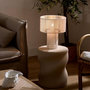 Voir la diapositive 4 : ATMOSPHERA Lampe à Poser en Métal  Miria  34cm Blanc