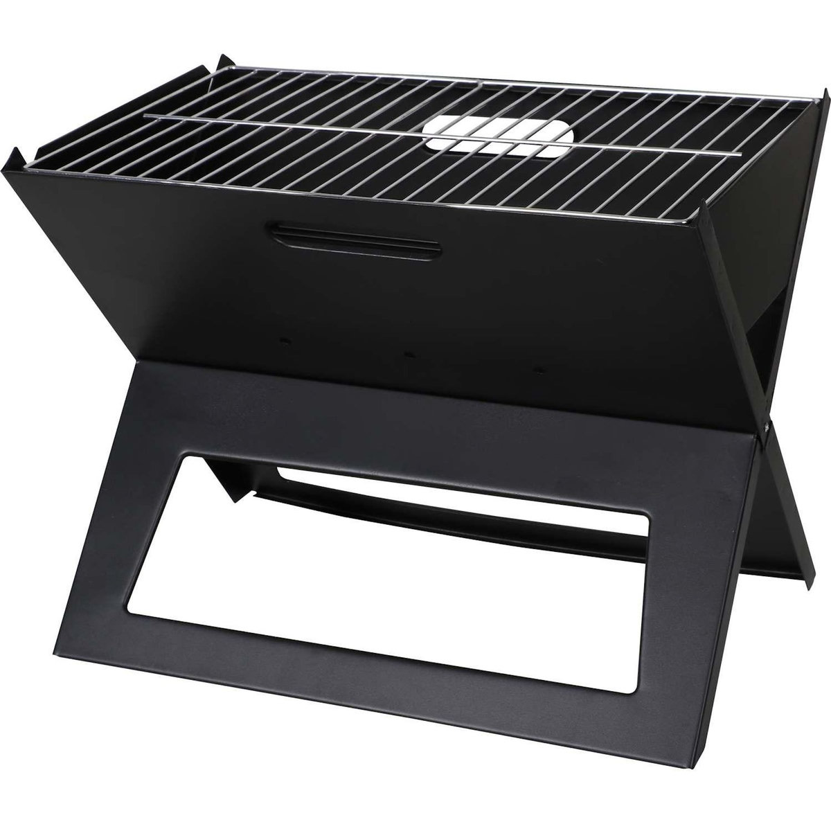 SUNNYDAYS Barbecue à charbon pliable - L. 44,5 x l. 30,5 cm - Noir
