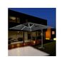 Voir la diapositive 2 : Habitat et Jardin Parasol jardin déporté led alu  Sun 3 Luxe  3 x 3 m - Noir