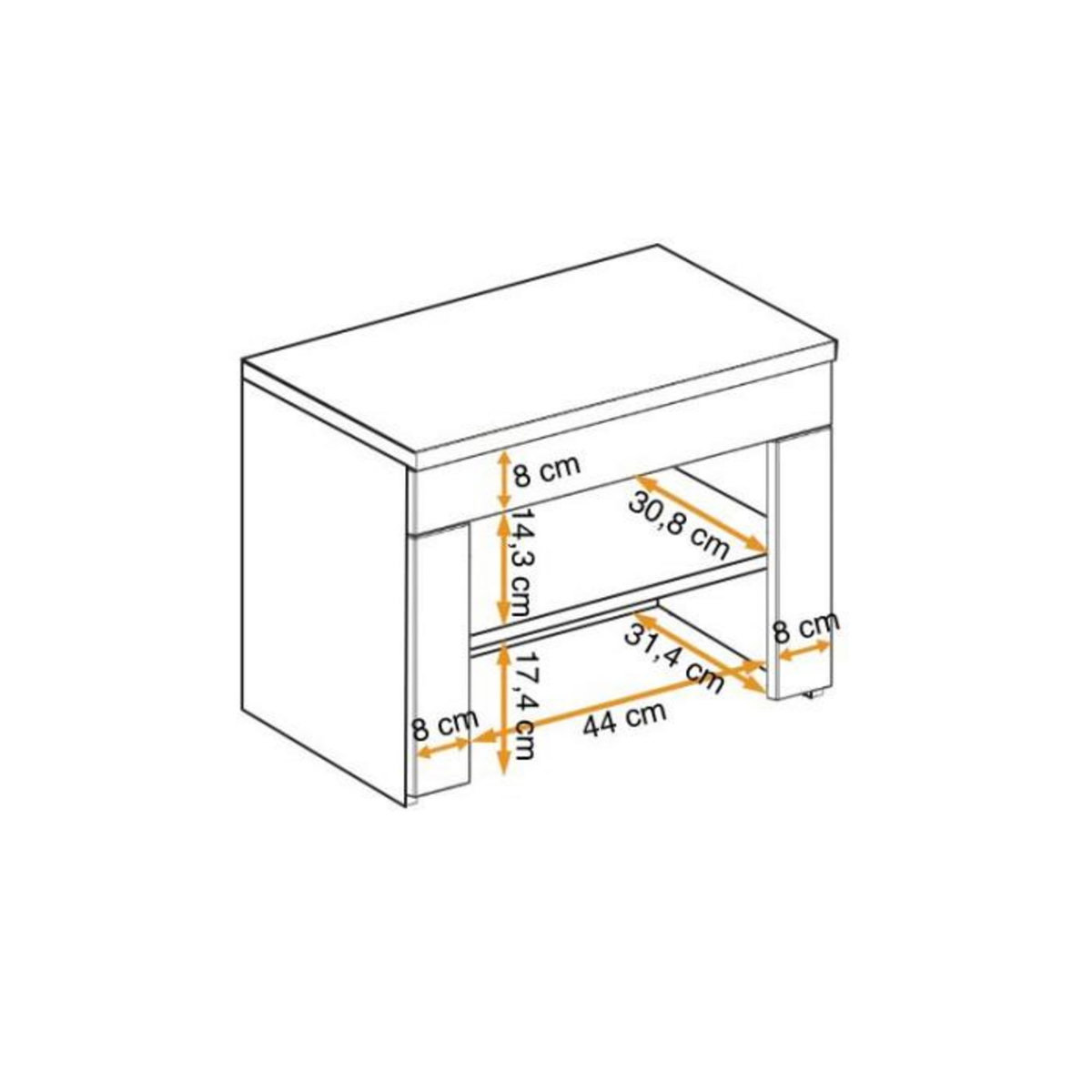 Paris Prix Meuble à Chaussures Bois  Gustavo  60cm Naturel