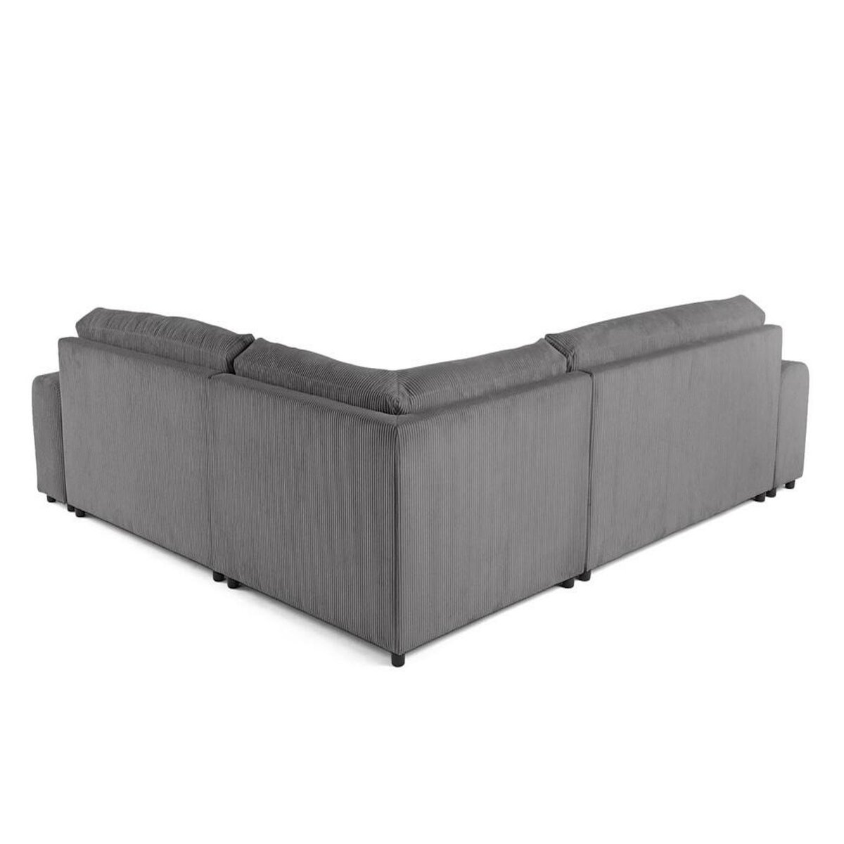 LISA DESIGN Garance - canapé modulable d'angle droit - 5 places - en velours côtelé