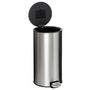 Voir la diapositive 2 : FIVE Poubelle de Cuisine en Métal  Delta  30L Inox
