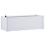 Voir la diapositive 2 : VIDAXL Lit sureleve de jardin et systeme d'arrosage Blanc 100x43x33 cm