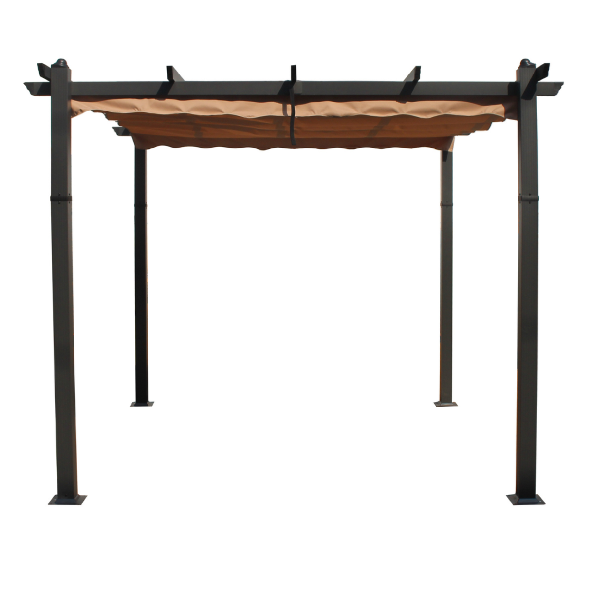 CONCEPT USINE Pergola taupe 3x3m en aluminium GAZEBO