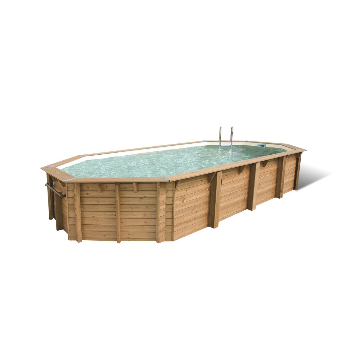 UBBINK Piscine bois Océa  470X860 - H130cm - Liner Beige 