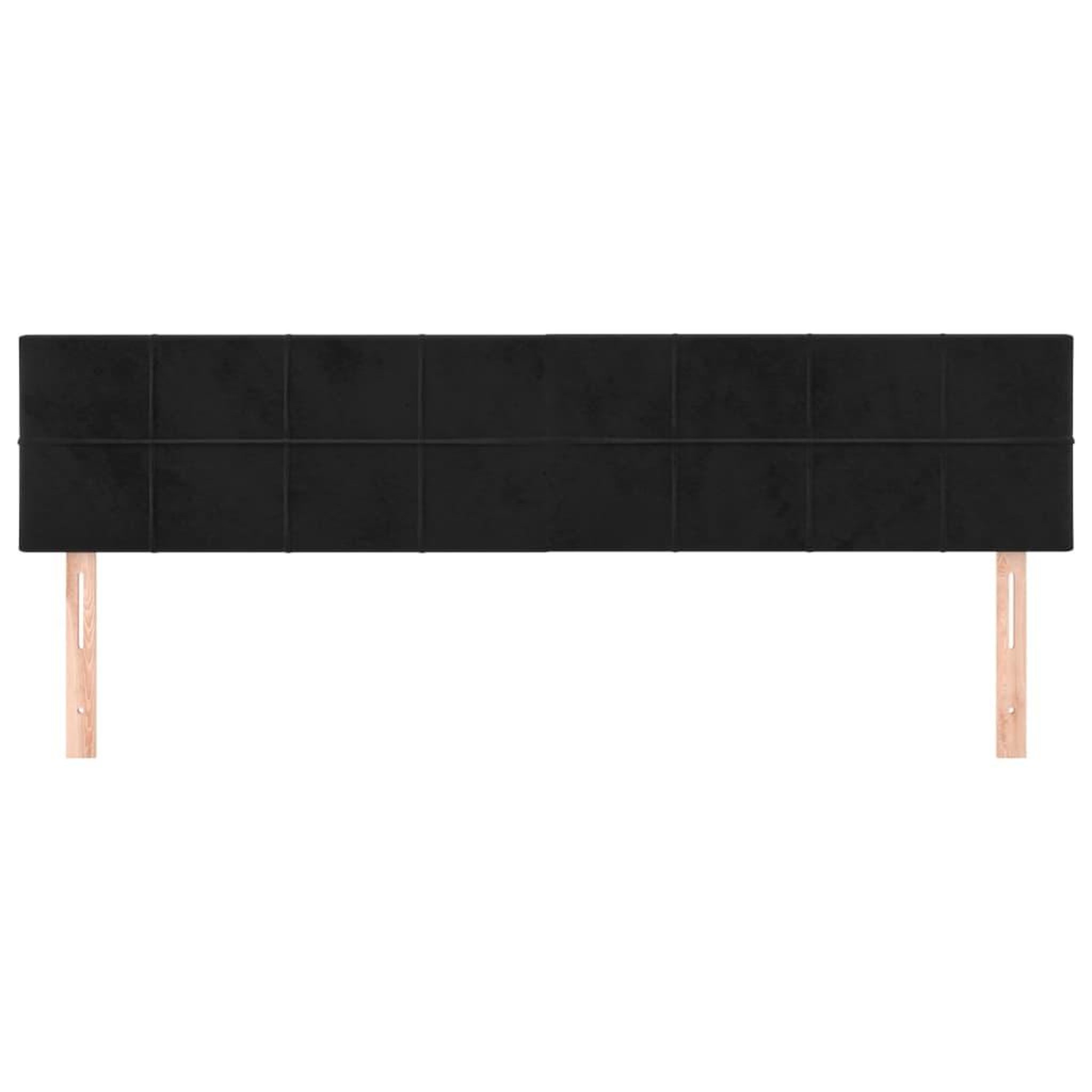 Voir la diapositive 3 : VIDAXL Tetes de lit 2 pcs Noir 100x5x78/88 cm Velours